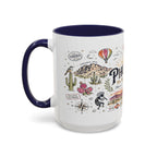 Phoenix Coffee Mug | Arizona Souvenir City Gift | Accent Color Ceramic 11oz 15oz