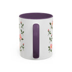 Iowa Wild Rose Mug, State Flower Floral Coffee Cup, 11oz Botanical Gift