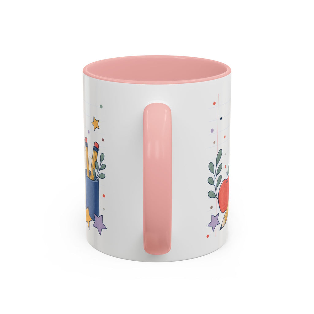 Personalized Teacher Mug | Custom Name Notebook Coffee Cup | Back to School Gift 11oz 15oz