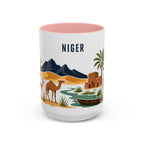 Niger Coffee Mug | Travel Souvenir Accent Mug | Country Gift Ceramic Cup 11oz 15oz