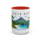Costa Rica Coffee Mug | Travel Souvenir Accent Mug | Place Gift Ceramic Cup 11oz 15oz