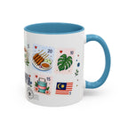 Kuala Lumpur Coffee Mug | Postage Stamp Collage Mug | Travel Souvenir Accent Cup 11oz 15oz