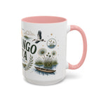 Okavango Delta Coffee Mug | Travel Destination Souvenir Gift | Accent Color Ceramic 11oz 15oz
