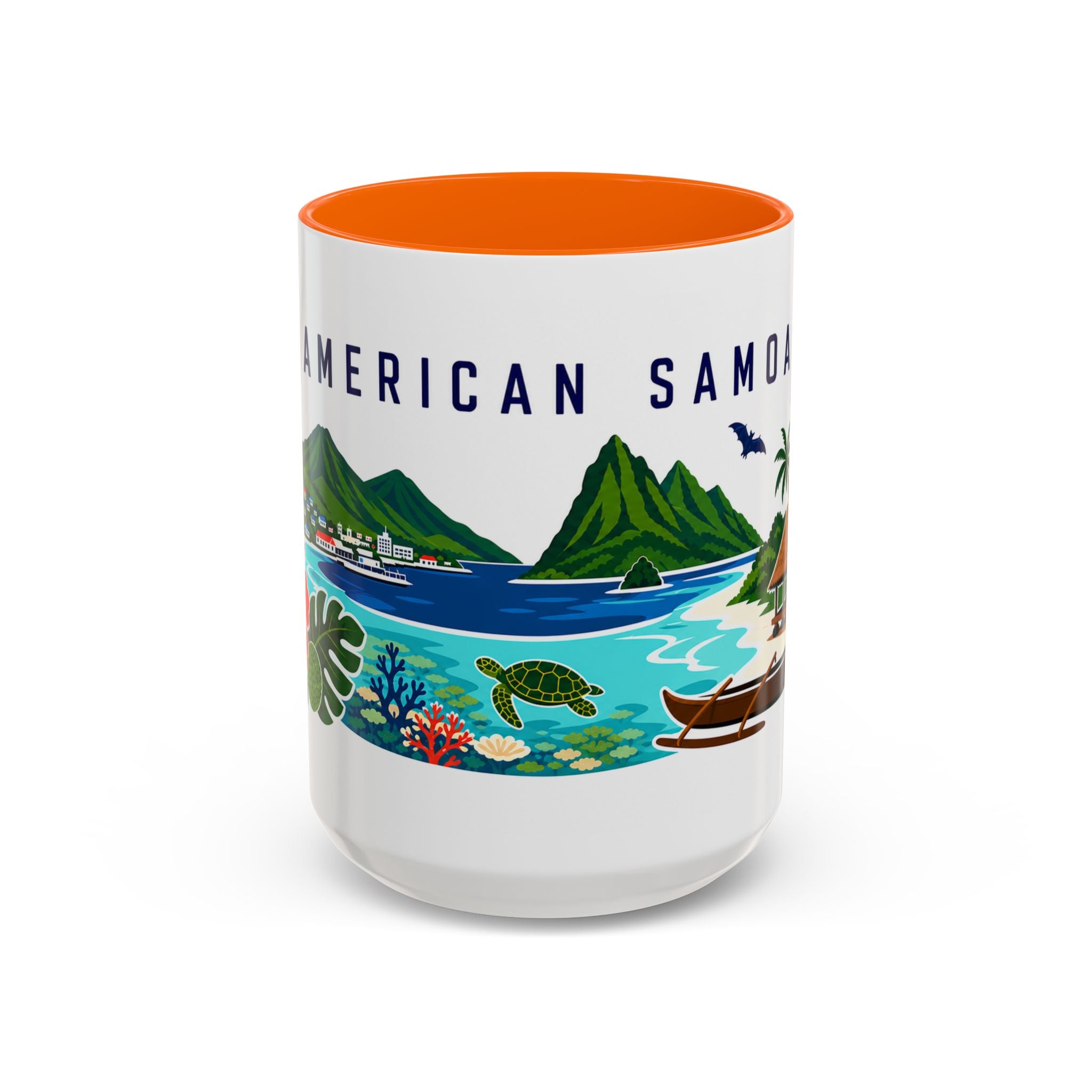 American Samoa Coffee Mug | Travel Souvenir Accent Mug | Country Gift Ceramic Cup 11oz 15oz