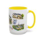Luxembourg City Illustrated Travel Mug | City Souvenir Accent Coffee Mug | 11oz 15oz Ceramic Cup