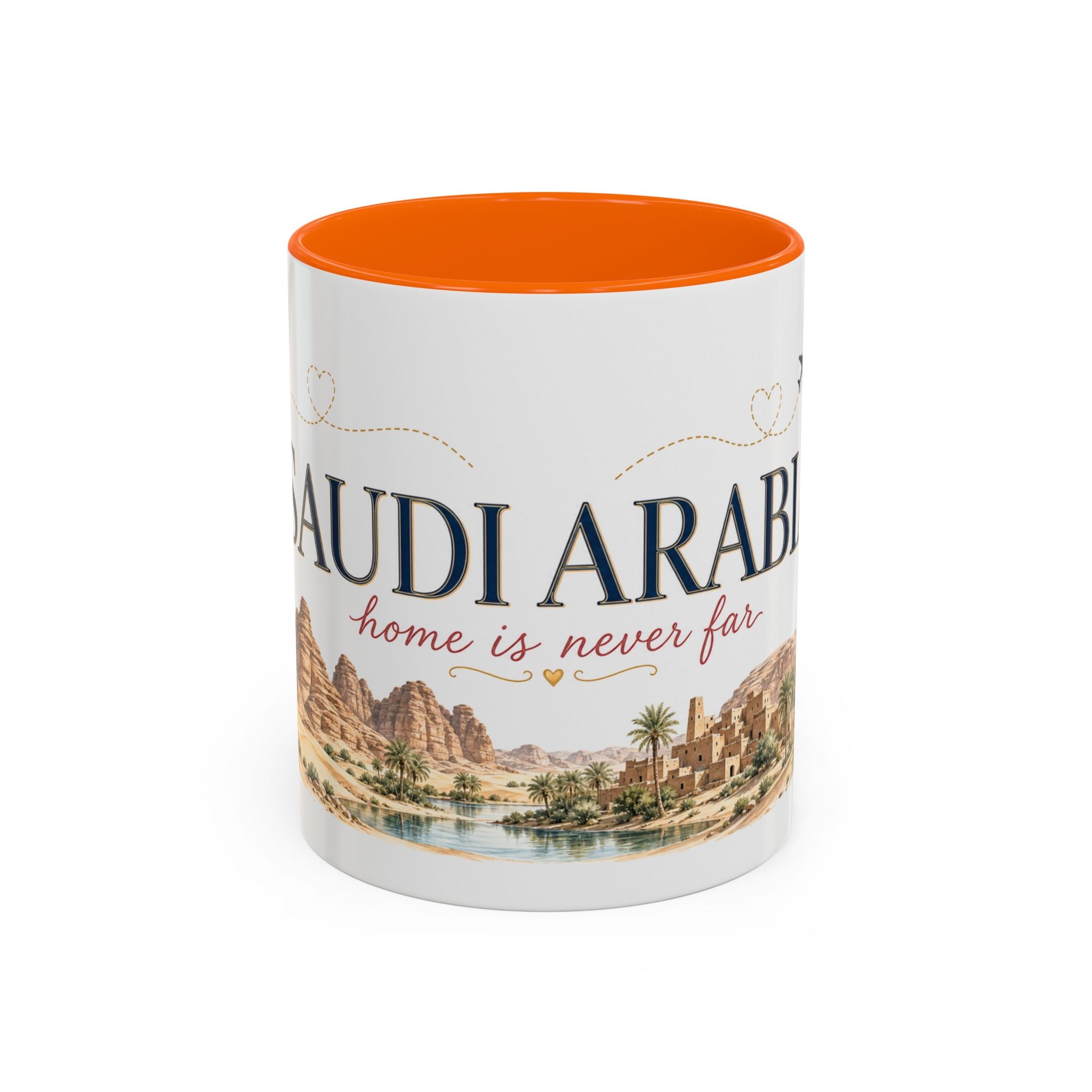 Saudi Arabia Home Country Mug | Moving Away Gift | Long Distance Friendship | 11 oz 15 oz Accent Mug