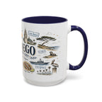San Diego Coffee Mug | California Souvenir City Gift | Accent Color Ceramic 11oz 15oz