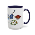 Memphis Illustrated Travel Mug | City Souvenir Accent Coffee Mug | 11oz 15oz Ceramic Cup