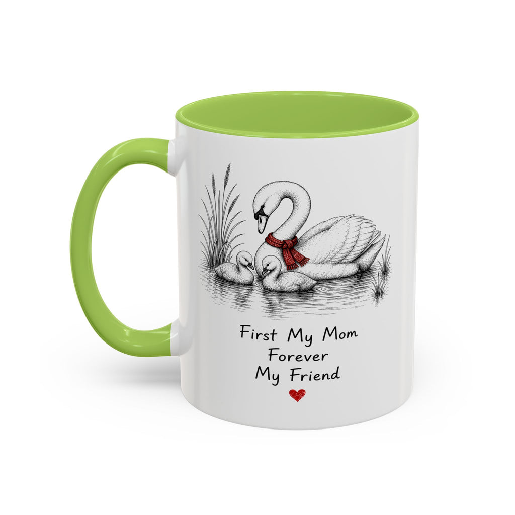 Swan Mom Coffee Mug | Forever My Friend | Mother's Day Gift