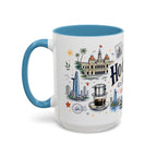 Ho Chi Minh City Coffee Mug | Vietnam Souvenir Travel Gift | Accent Color Ceramic 11oz 15oz