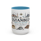 Istanbul Coffee Mug | Turkey Souvenir Travel Gift | Accent Color Ceramic 11oz 15oz
