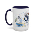 Chennai Coffee Mug | India Souvenir Travel Gift | Accent Color Ceramic 11oz 15oz