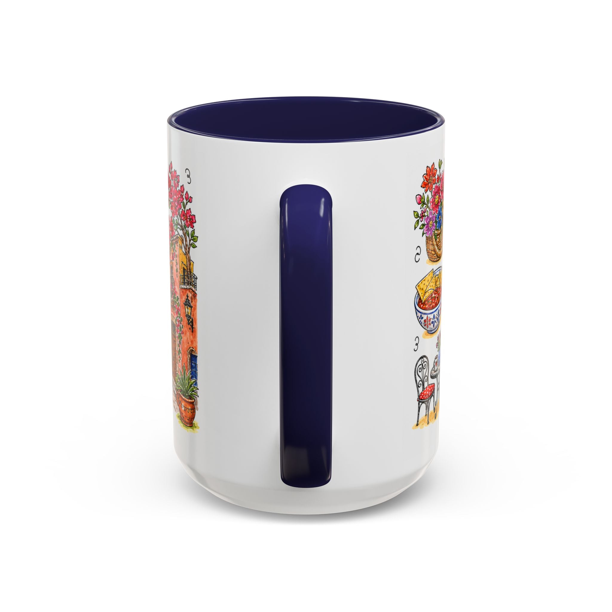 San Miguel de Allende Illustrated Travel Mug | City Souvenir Accent Coffee Mug | 11oz 15oz Ceramic Cup