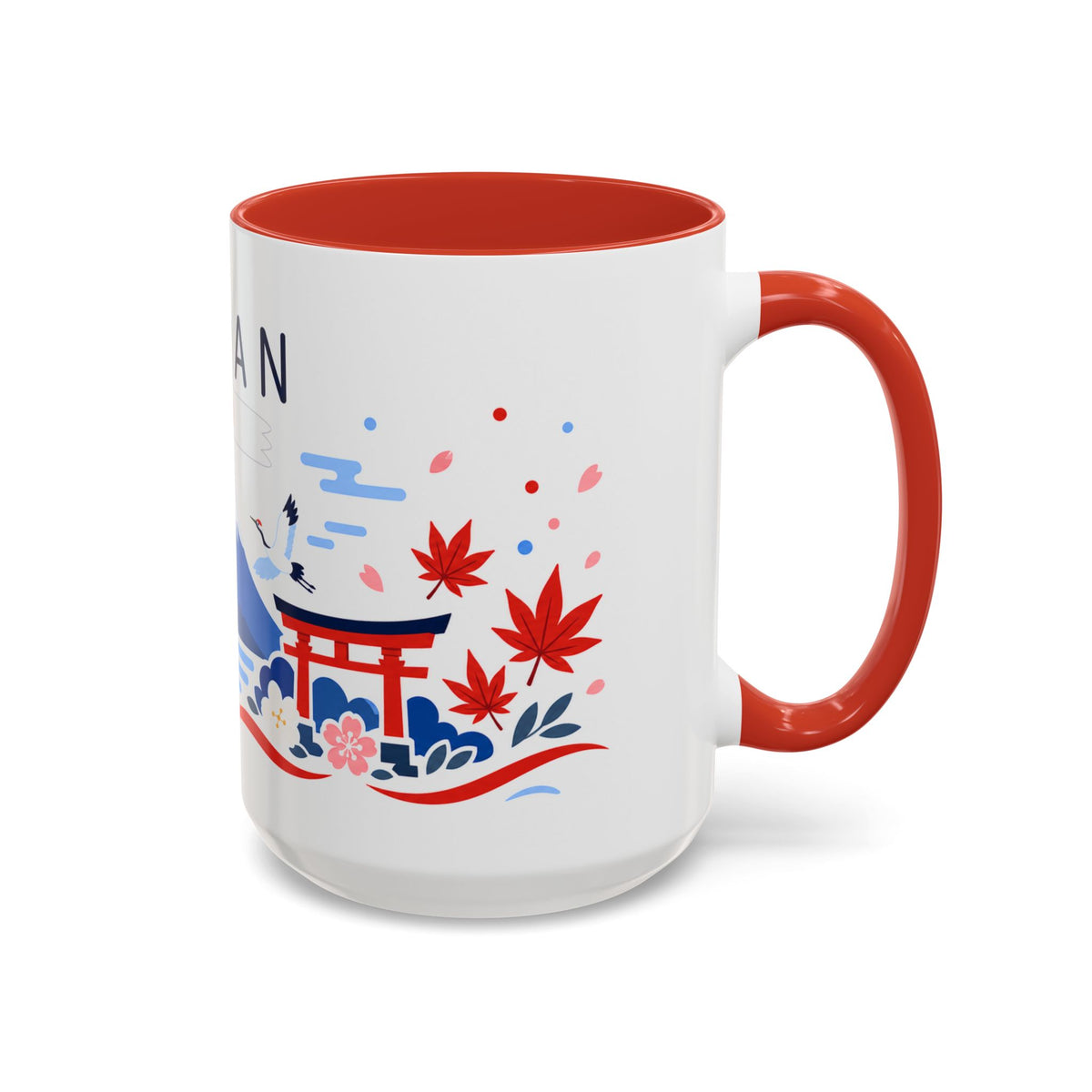 Japan Coffee Mug | Travel Souvenir Accent Mug | Country Gift Ceramic Cup 11oz 15oz