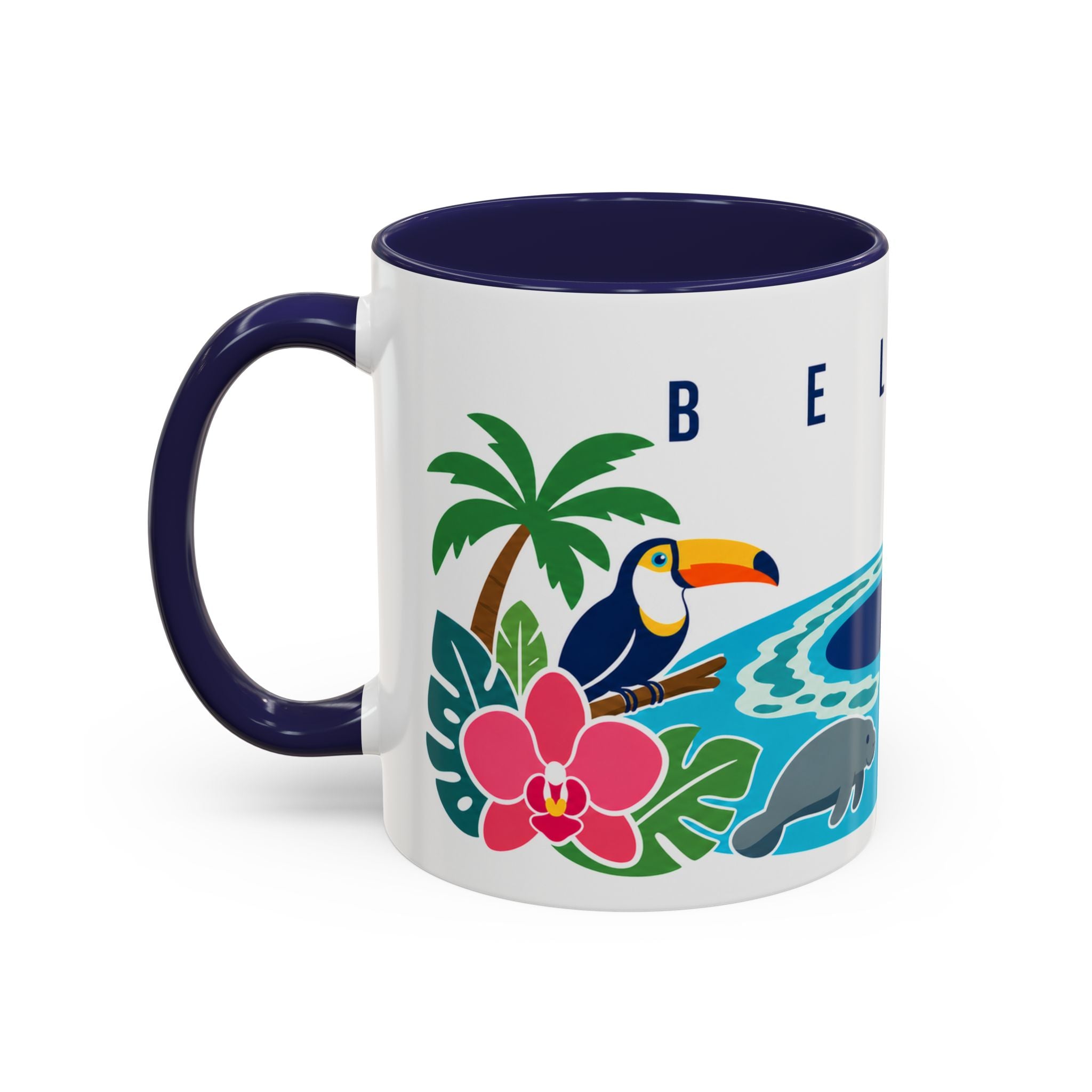 Belize Coffee Mug | Travel Souvenir Accent Mug | Country Gift Ceramic Cup 11oz 15oz