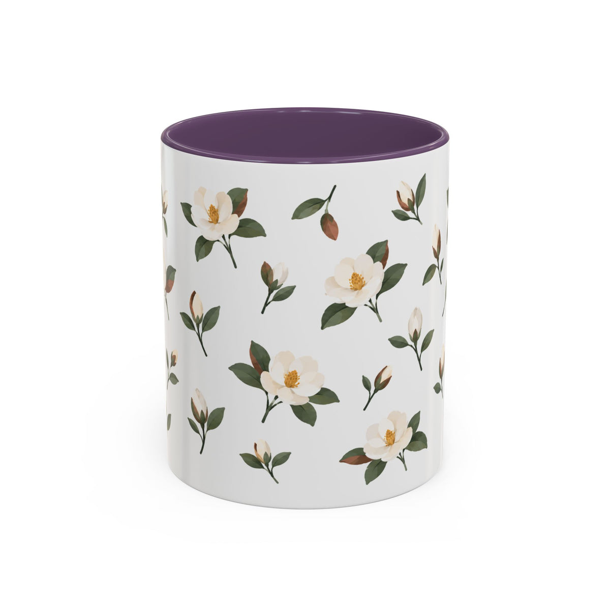 Louisiana Magnolia Mug, State Flower Floral Coffee Cup, 11oz Botanical Gift