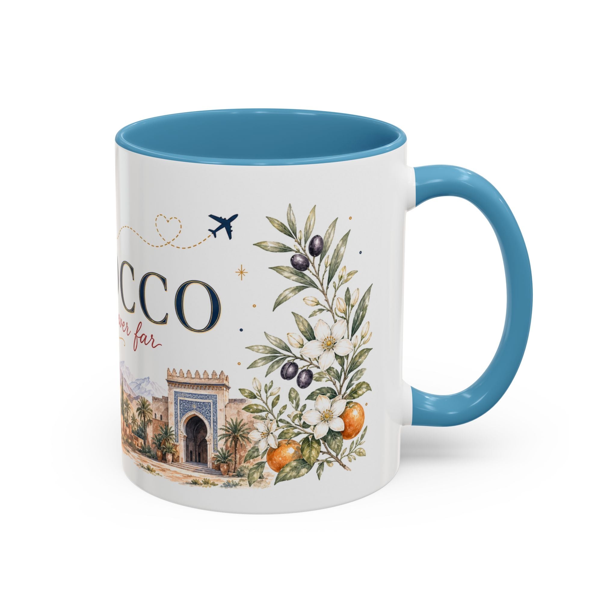 Morocco Home Country Mug | Moving Away Gift | Long Distance Friendship | 11 oz 15 oz Accent Mug