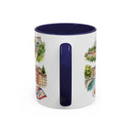Lyon Illustrated Travel Mug | City Souvenir Accent Coffee Mug | 11oz 15oz Ceramic Cup