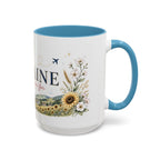 Ukraine Home Country Mug | Moving Away Gift | Long Distance Friendship | 11 oz 15 oz Accent Mug