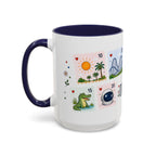 Orlando Coffee Mug | Postage Stamp Collage Mug | Travel Souvenir Accent Cup 11oz 15oz