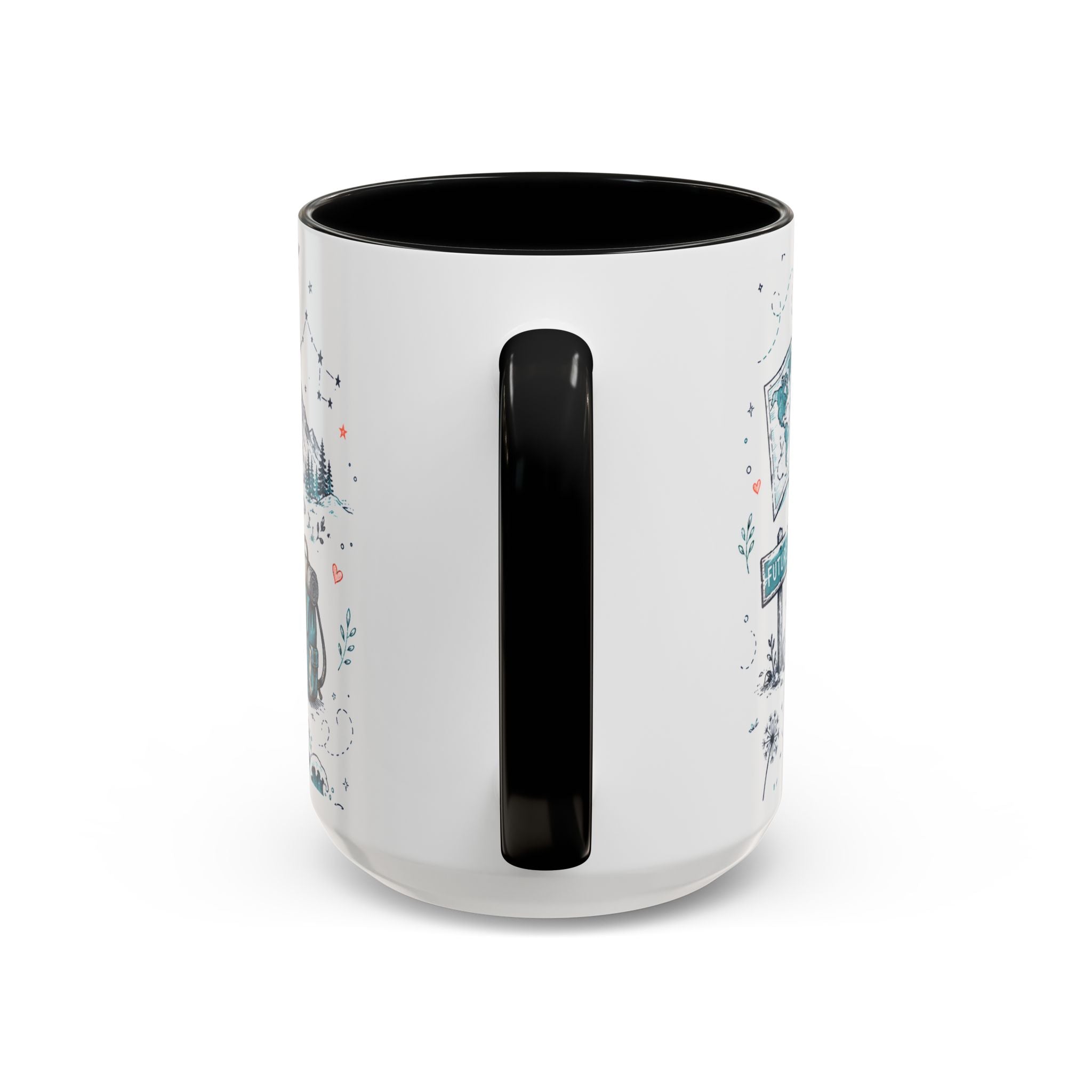 Adventure Awaits Coffee Mug | Class of 2026 Graduation Gift | Accent Color Ceramic 11oz 15oz