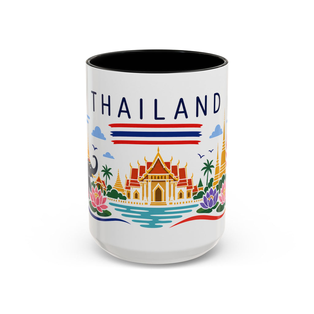 Thailand Coffee Mug | Travel Souvenir Accent Mug | Country Gift Ceramic Cup 11oz 15oz