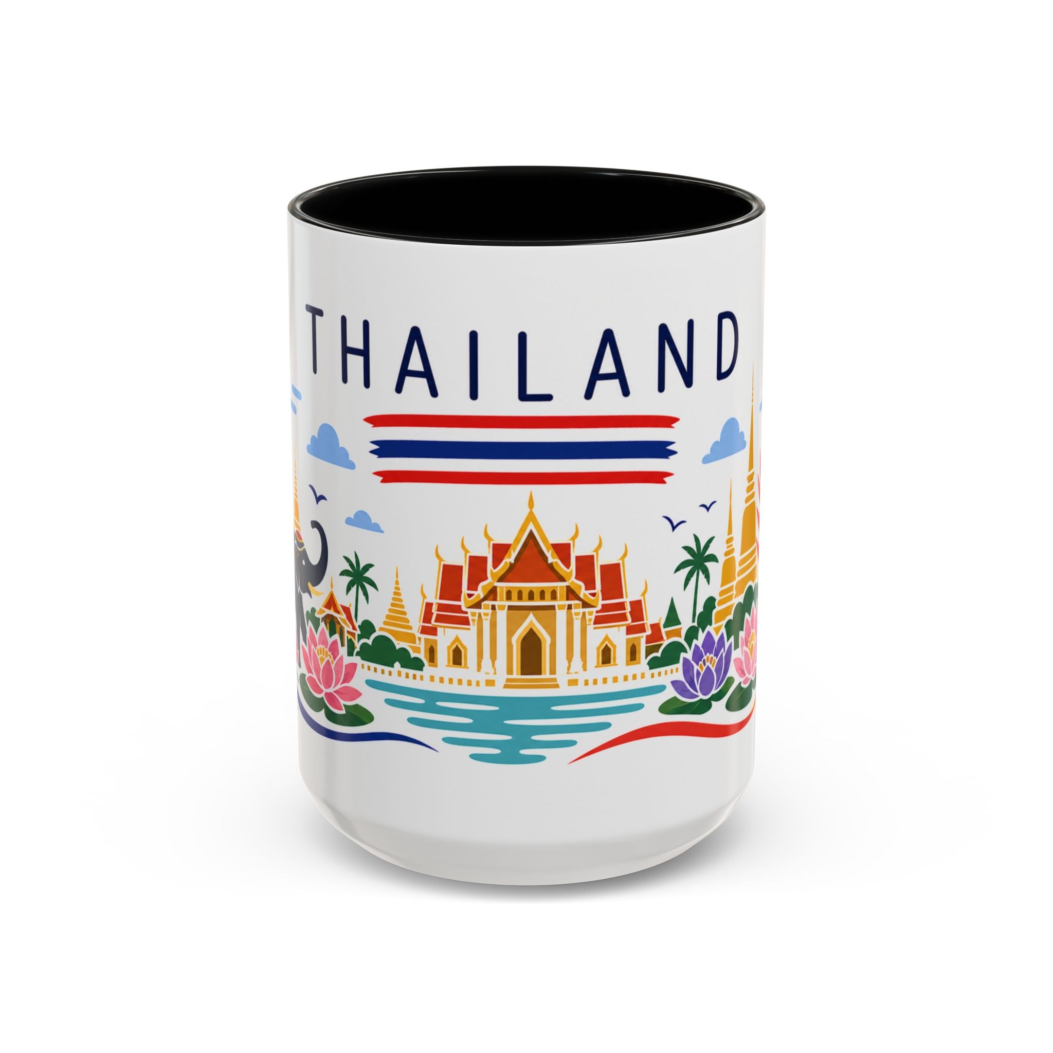 Thailand Coffee Mug | Travel Souvenir Accent Mug | Country Gift Ceramic Cup 11oz 15oz