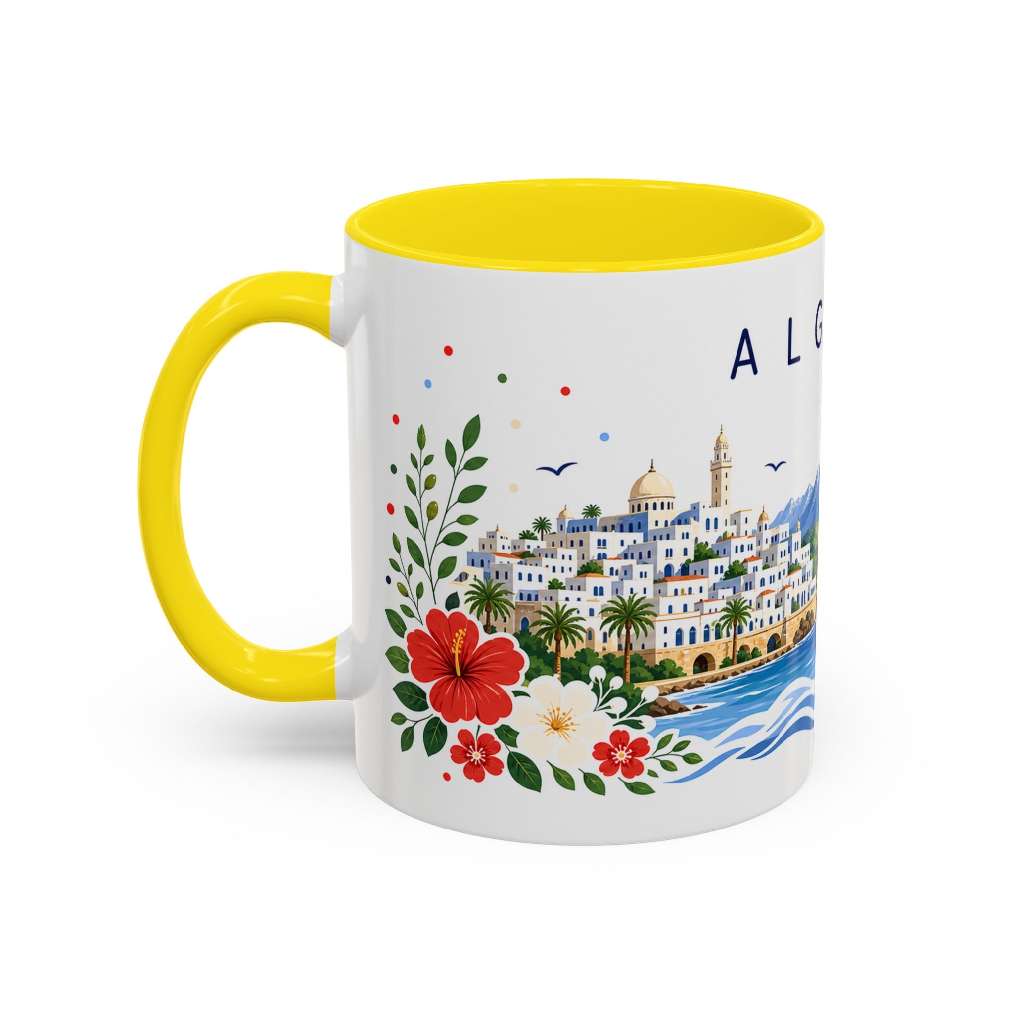 Algeria Coffee Mug | Travel Souvenir Accent Mug | Place Gift Ceramic Cup 11oz 15oz