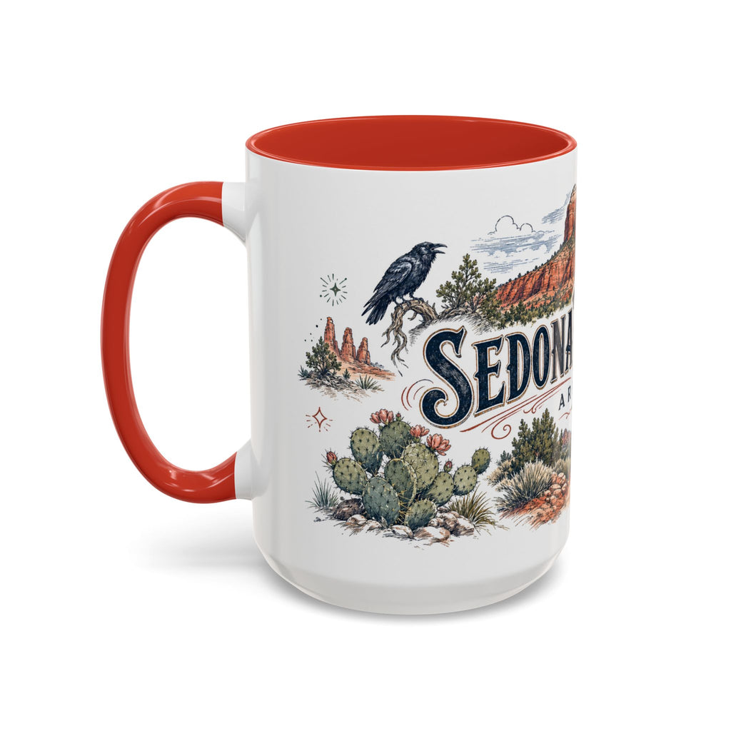 Sedona Red Rocks Mug, Arizona Travel Souvenir, Bucket List Gift, Accent Ceramic Coffee Mug 11oz 15oz