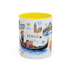 Venice Travel Mug | European City Souvenir Accent Coffee Mug | 11oz 15oz Ceramic Cup