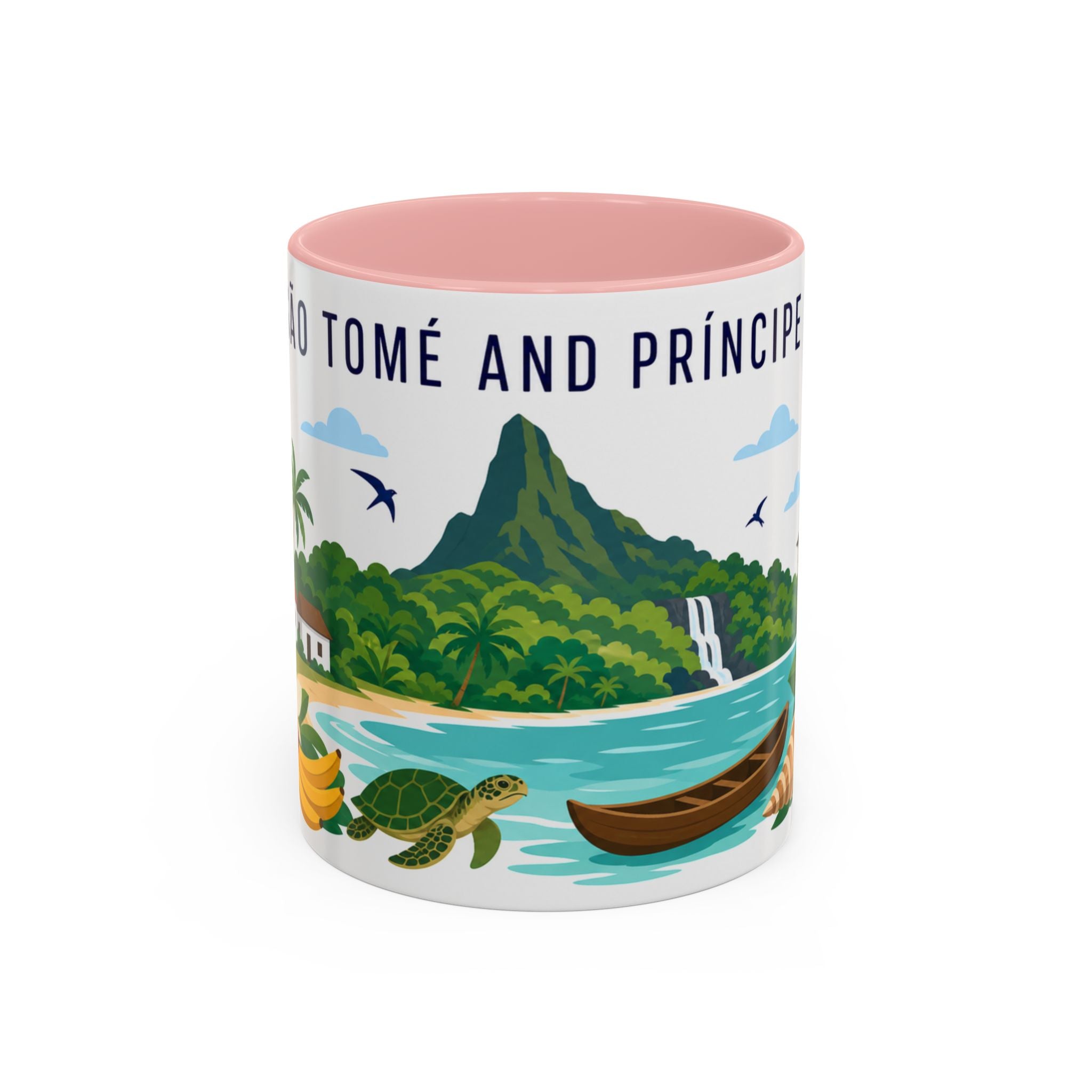São Tomé and Príncipe Coffee Mug | Travel Souvenir Accent Mug | Country Gift Ceramic Cup 11oz 15oz
