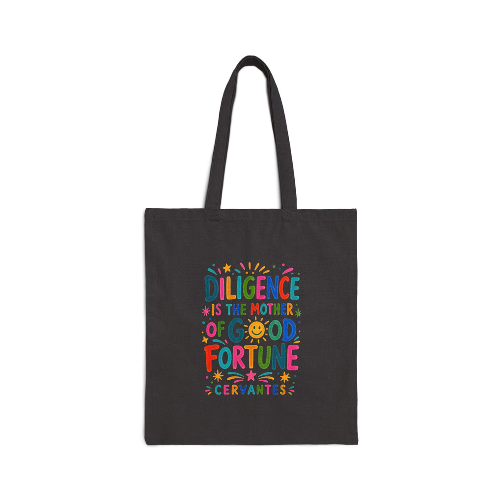 Cervantes Quote Tote Bag | Colorful Canvas Bag | Positive Literary Gift