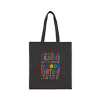 Cervantes Quote Tote Bag | Colorful Canvas Bag | Positive Literary Gift