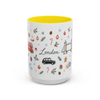 London Christmas Mug | Watercolor City Souvenir, Travel Memories, Ceramic Coffee Cup