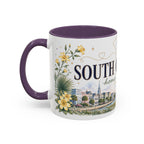 South Carolina State Mug | Botanical Map Accent Cup (11oz 15oz)