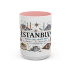 Istanbul Coffee Mug | Turkey Souvenir Travel Gift | Accent Color Ceramic 11oz 15oz