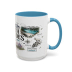 North Cascades National Park Coffee Mug | Washington Alpine Glacier Hiking Gift | Accent Color Ceramic 11oz 15oz