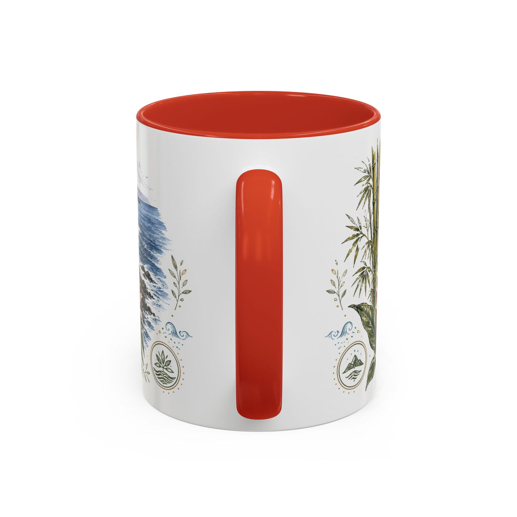 Road to Hana Mug, Maui Travel Souvenir, Bucket List Gift, Accent Ceramic Coffee Mug 11oz 15oz