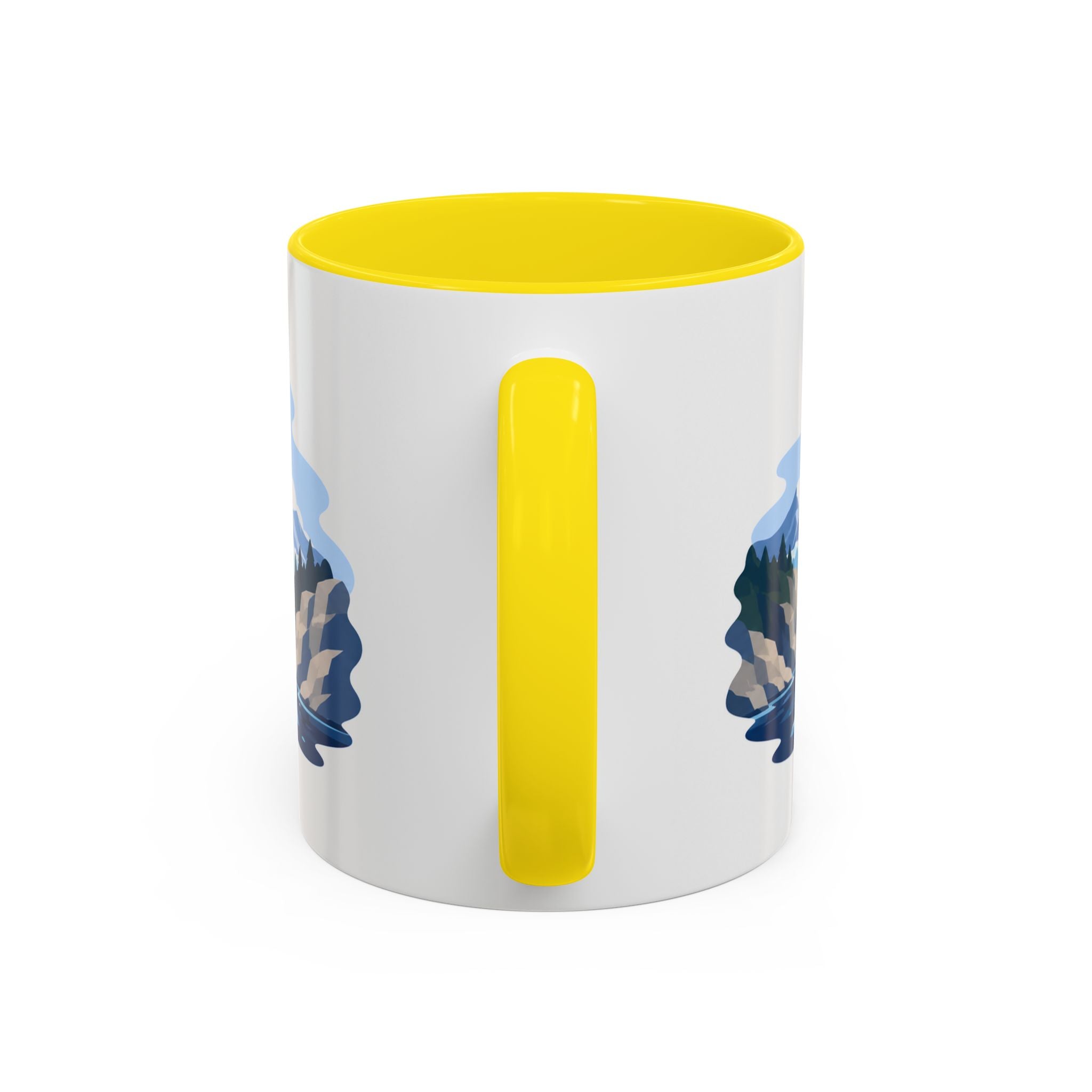 Glacier Bay National Park Coffee Mug | Solid Color Block Park Souvenir | 11oz 15oz Accent Mug