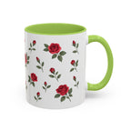 Oklahoma Oklahoma Rose Mug, State Flower Floral Coffee Cup, 11oz Botanical Gift