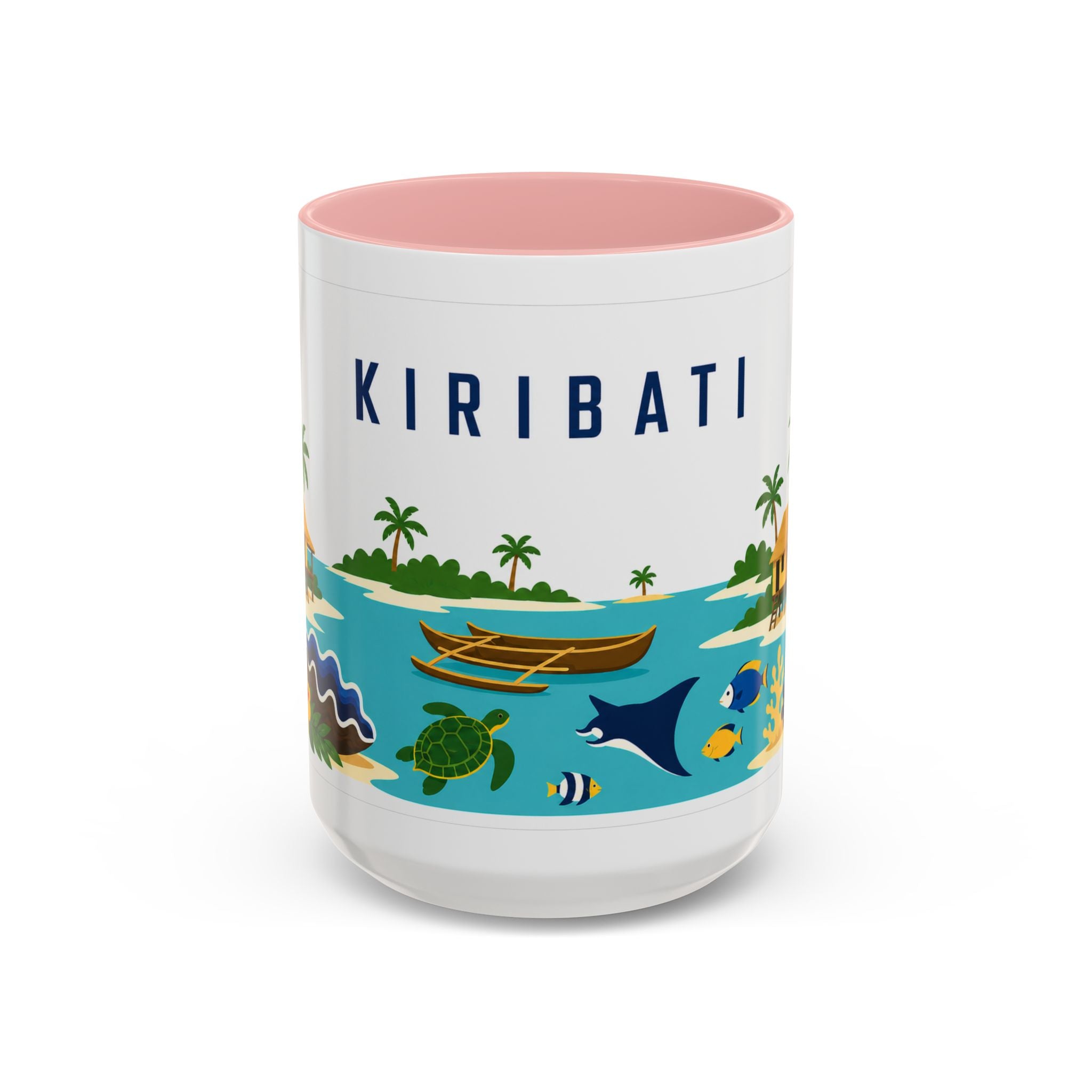 Kiribati Coffee Mug | Travel Souvenir Accent Mug | Country Gift Ceramic Cup 11oz 15oz