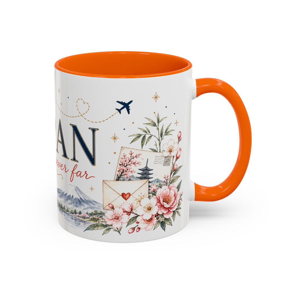 Japan Home Country Mug | Moving Away Gift | Long Distance Friendship | 11 oz 15 oz Accent Mug