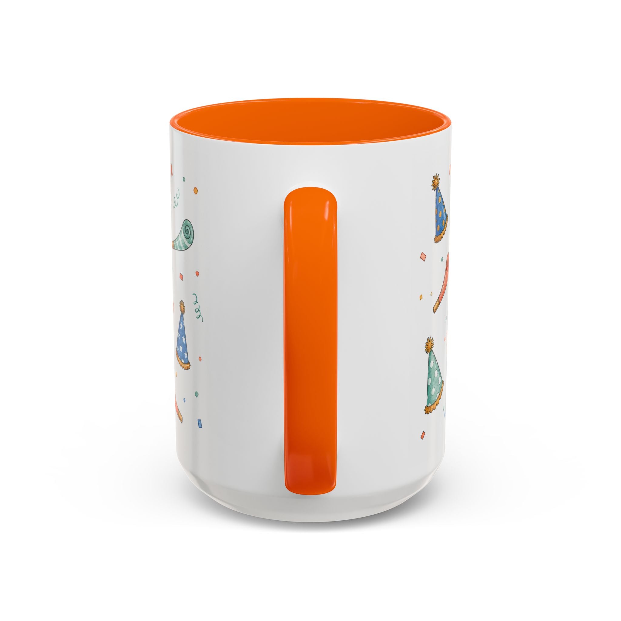 New Year Party Mug | Balloon Popper Watercolor Celebration Gift | Accent Cup 11oz 15oz