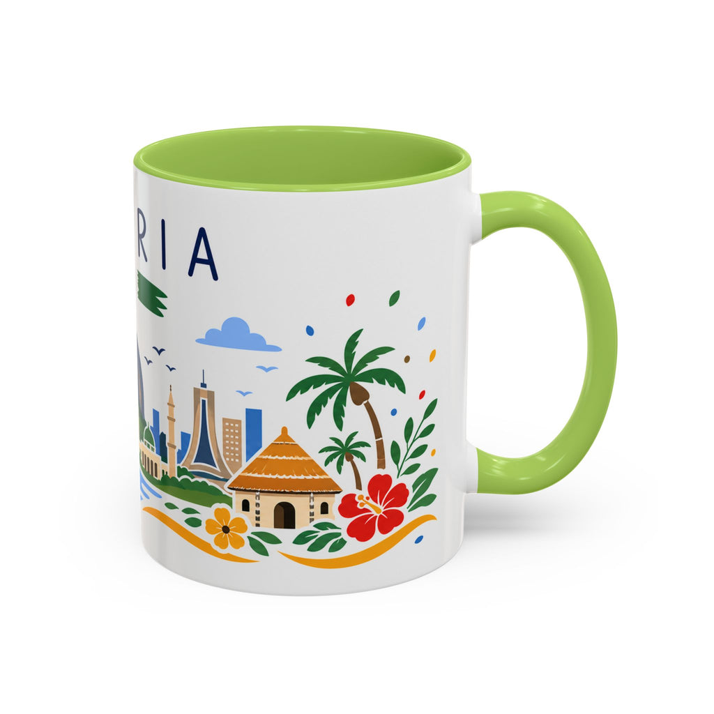 Nigeria Coffee Mug | Travel Souvenir Accent Mug | Country Gift Ceramic Cup 11oz 15oz