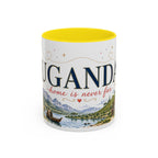 Uganda Home Country Mug | Moving Away Gift | Long Distance Friendship | 11 oz 15 oz Accent Mug