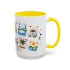 Orlando Coffee Mug | Postage Stamp Collage Mug | Travel Souvenir Accent Cup 11oz 15oz