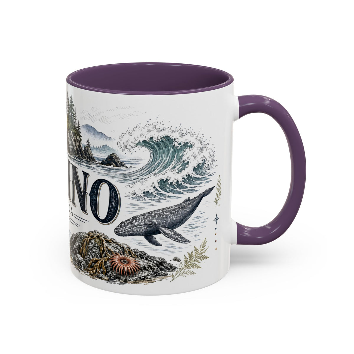 Tofino Mug, Canada Travel Souvenir, Bucket List Gift, Accent Ceramic Coffee Mug 11oz 15oz