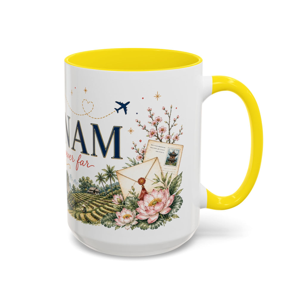 Vietnam Home Country Mug | Moving Away Gift | Long Distance Friendship | 11 oz 15 oz Accent Mug