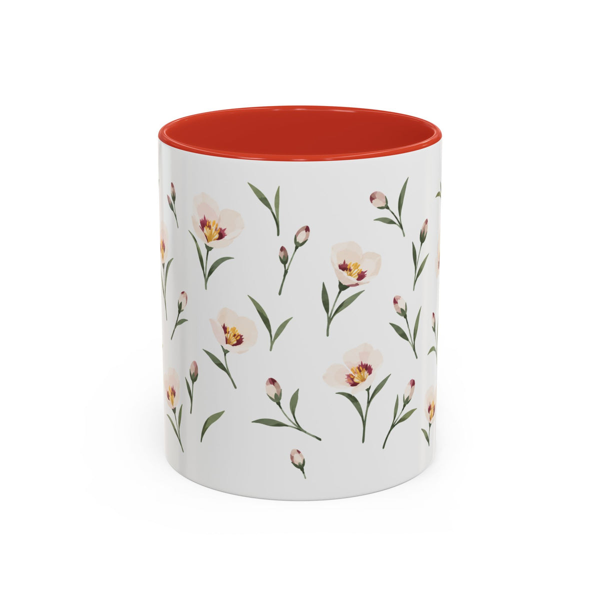 Utah Sego Lily Mug, State Flower Floral Coffee Cup, 11oz Botanical Gift