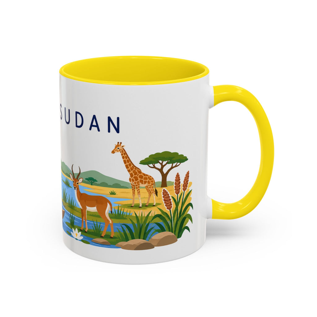 South Sudan Coffee Mug | Travel Souvenir Accent Mug | Country Gift Ceramic Cup 11oz 15oz